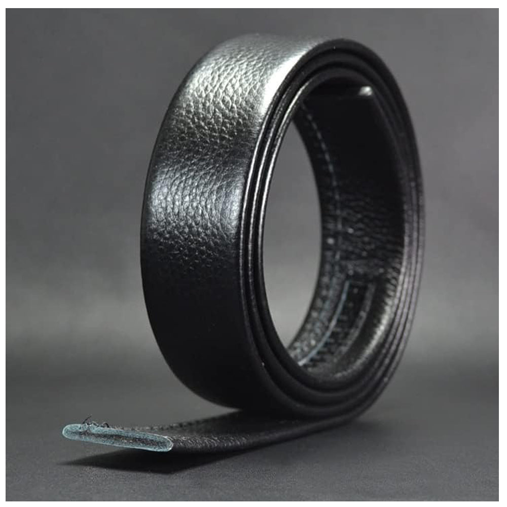 Men's leather belt with automatic ratchet buckle, photo 4