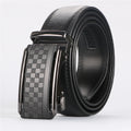 Men's leather belt with automatic ratchet buckle, photo 8