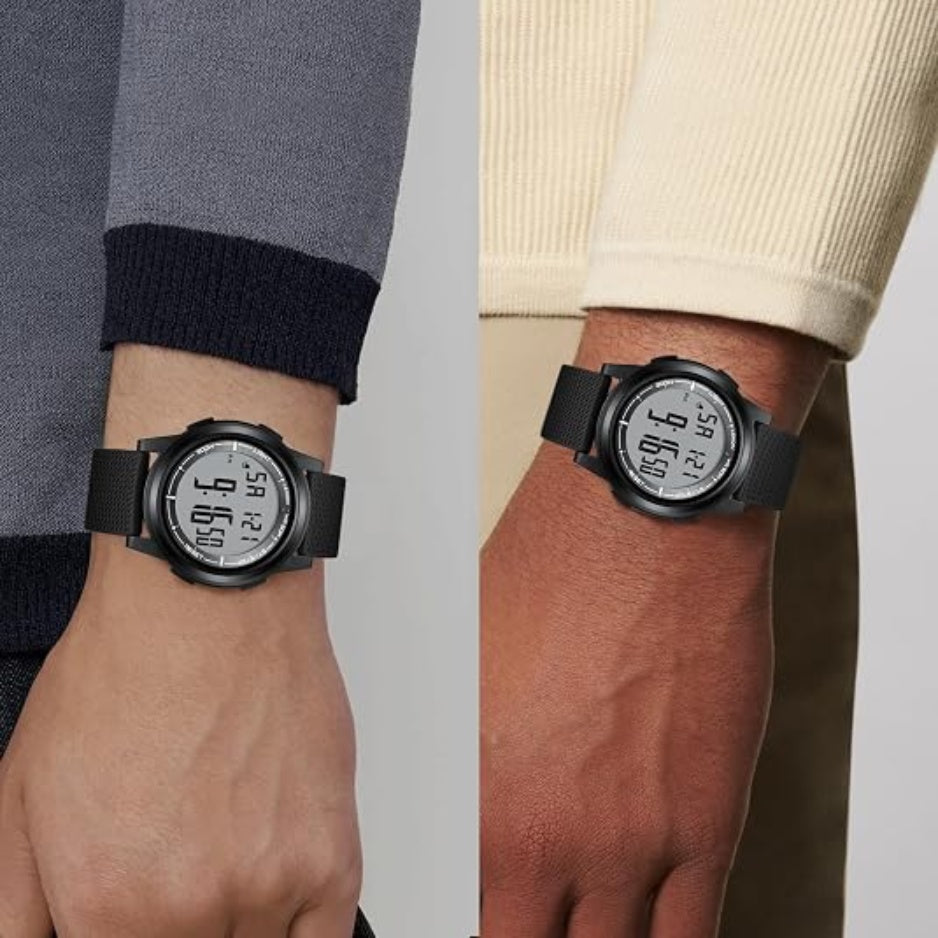 Men's ultra-thin digital sports watch with clear digital display, photo 2