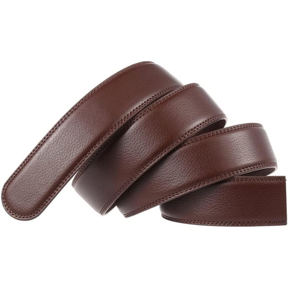 Men's leather belt with automatic ratchet buckle, photo 5